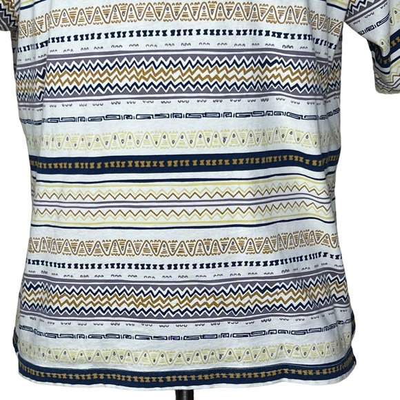 Billabong Men’s Crew Neck Short Sleeve Shirt With Abstract Stripes Small VGC - Picture 3 of 9